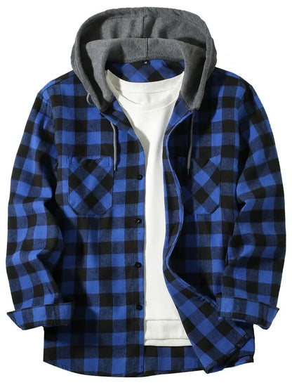 Perrick | Plaid Hooded Casual Jacket
