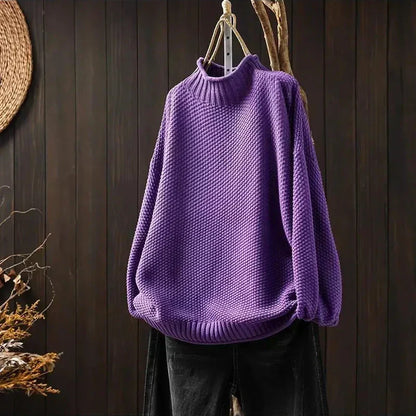 Sereia | Soft Mock Neck Knit Sweater