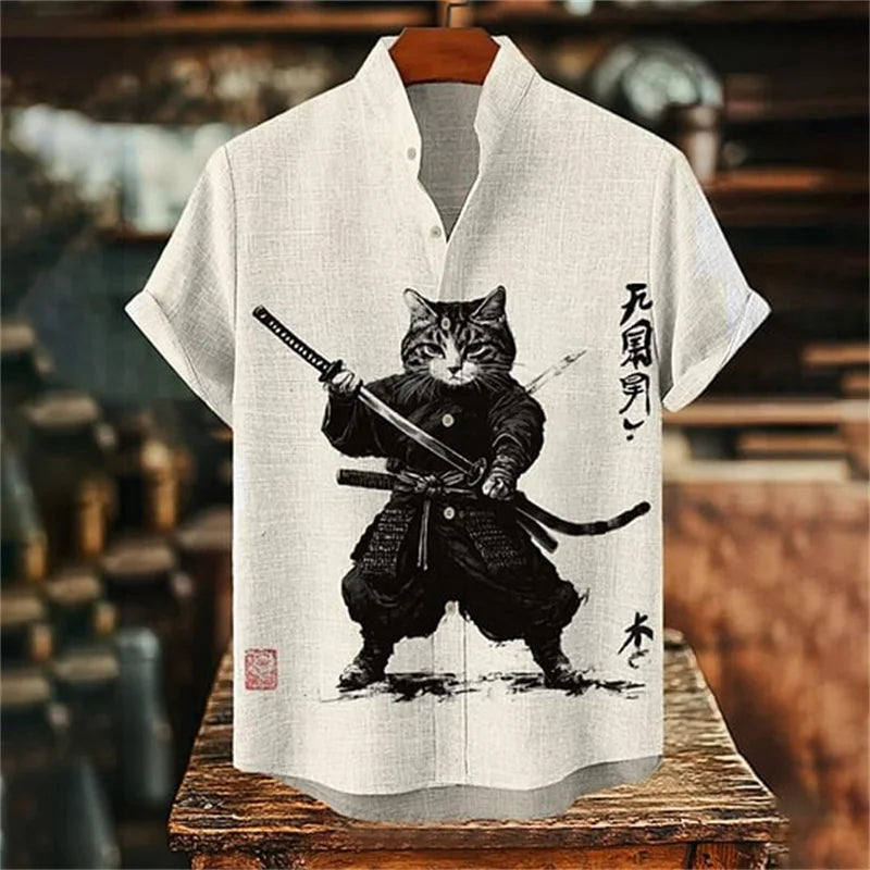 Breccan | Vintage Japanese Graphic Button Shirt