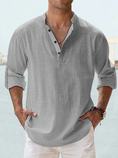 Bexford | Relaxed Grandad Collar Shirt
