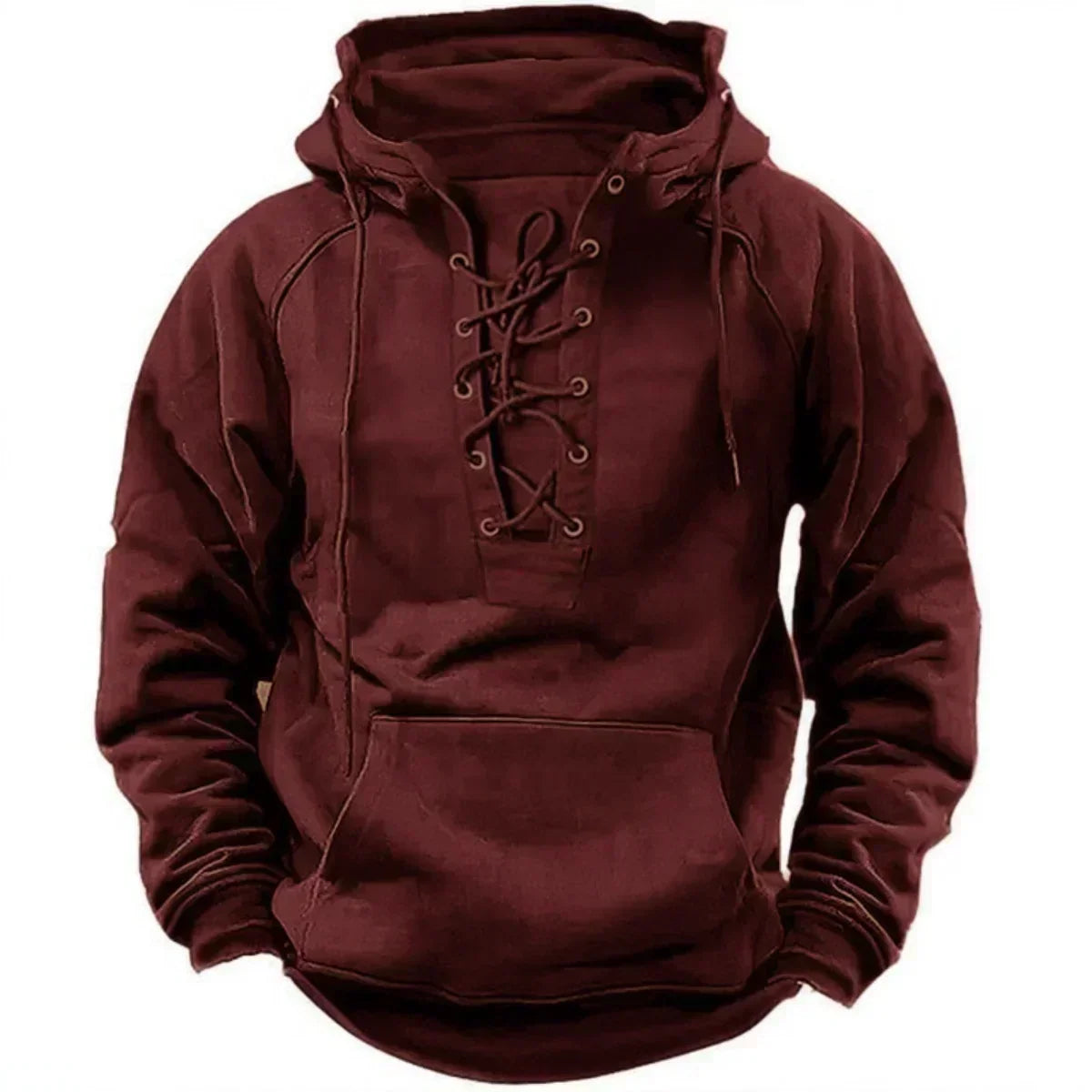 Dresden | Relaxed Lace Up Pullover Hoodie