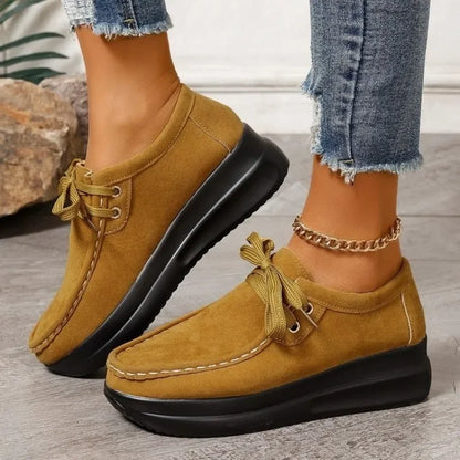 Jovella | Lace Up Comfort Loafers