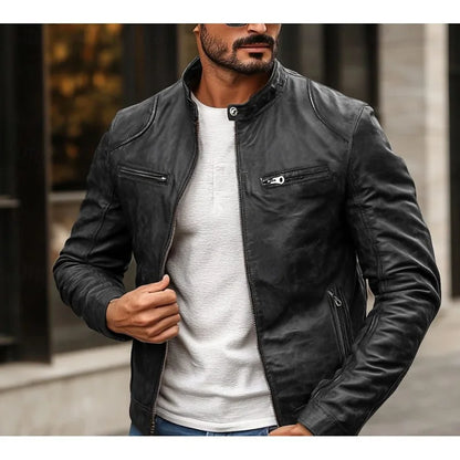 Kryvorn | Zip Front Biker Jacket