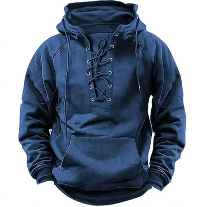 Godfrey | Drawstring Lace Up Pullover Hoodie