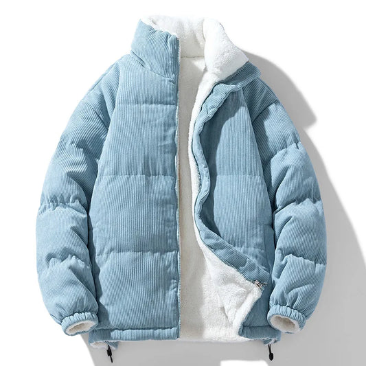 Isidore | Warm Corduroy High Collar Jacket