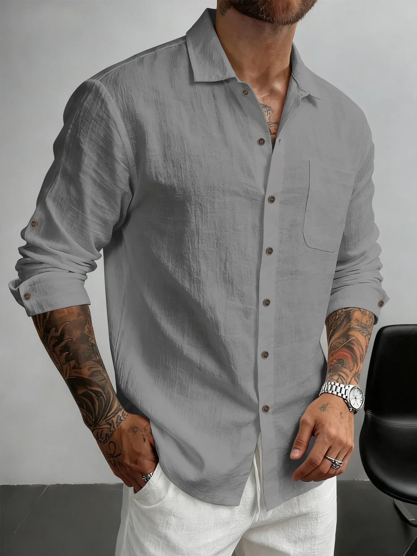 Evren | Breathable Roll Sleeve Shirt