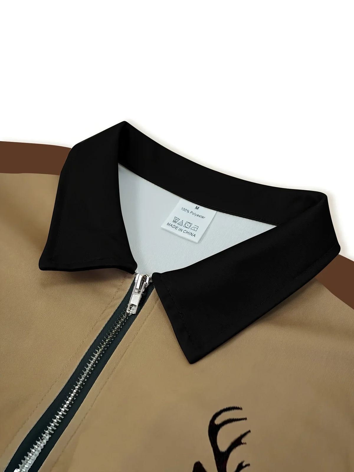 Caulder | Deer Graphic Quarter Zip Pullover