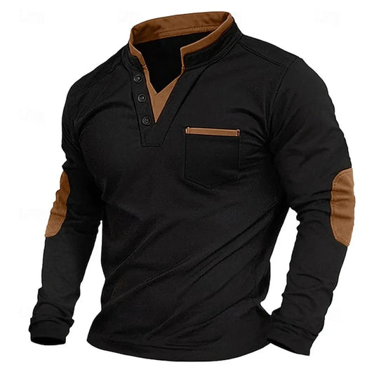 Corbin | Casual Long Sleeve Henley Shirt