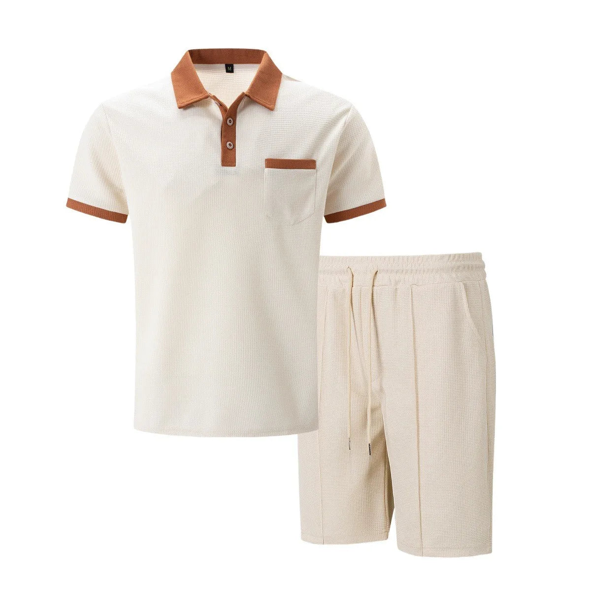 Ryland | Contrast Trim Polo Shorts Set