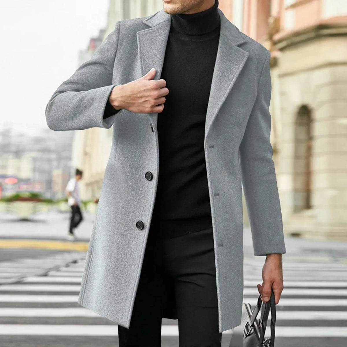 Thorne | Premium Single Breasted Overcoat