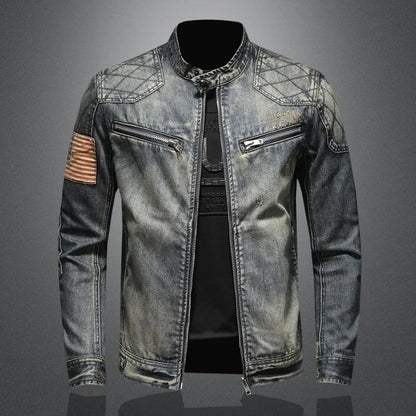 Zyvarek | Vintage Moto Denim Jacket