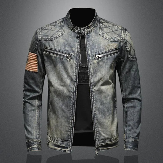 Zyvarek | Vintage Moto Denim Jacket