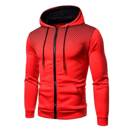 Xavero | Gradient Print Zip Up Hoodie