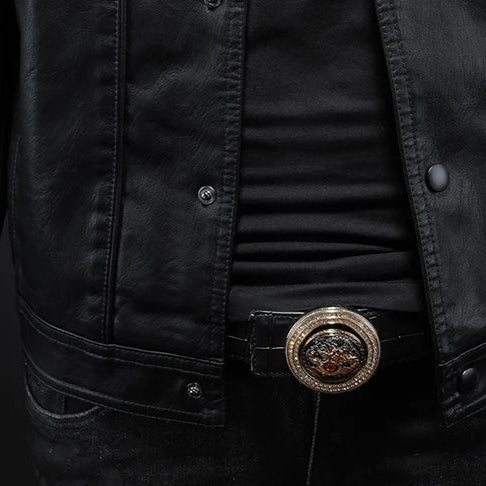 Cullen | Casual Chest Pocket Leather Jacket