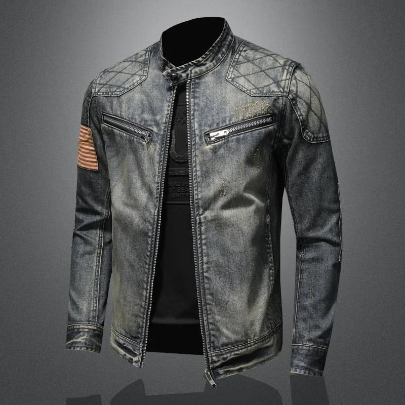 Zyvarek | Vintage Moto Denim Jacket