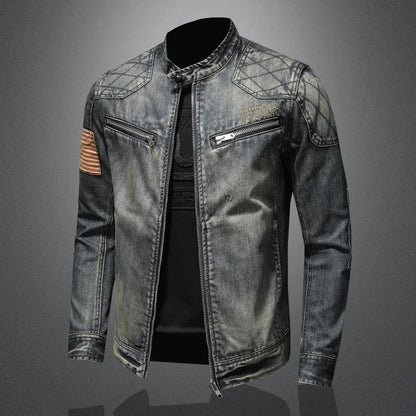 Zyvarek | Vintage Moto Denim Jacket