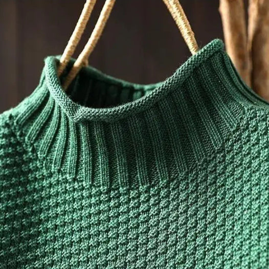 Sereia | Soft Mock Neck Knit Sweater