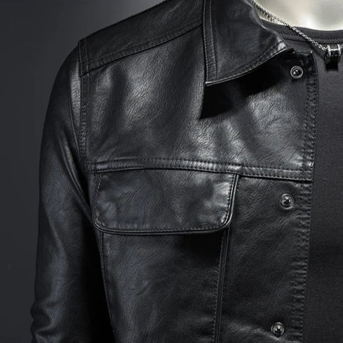 Cullen | Casual Chest Pocket Leather Jacket