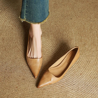 Adalyn | Elegant Pointed Toe Kitten Heels