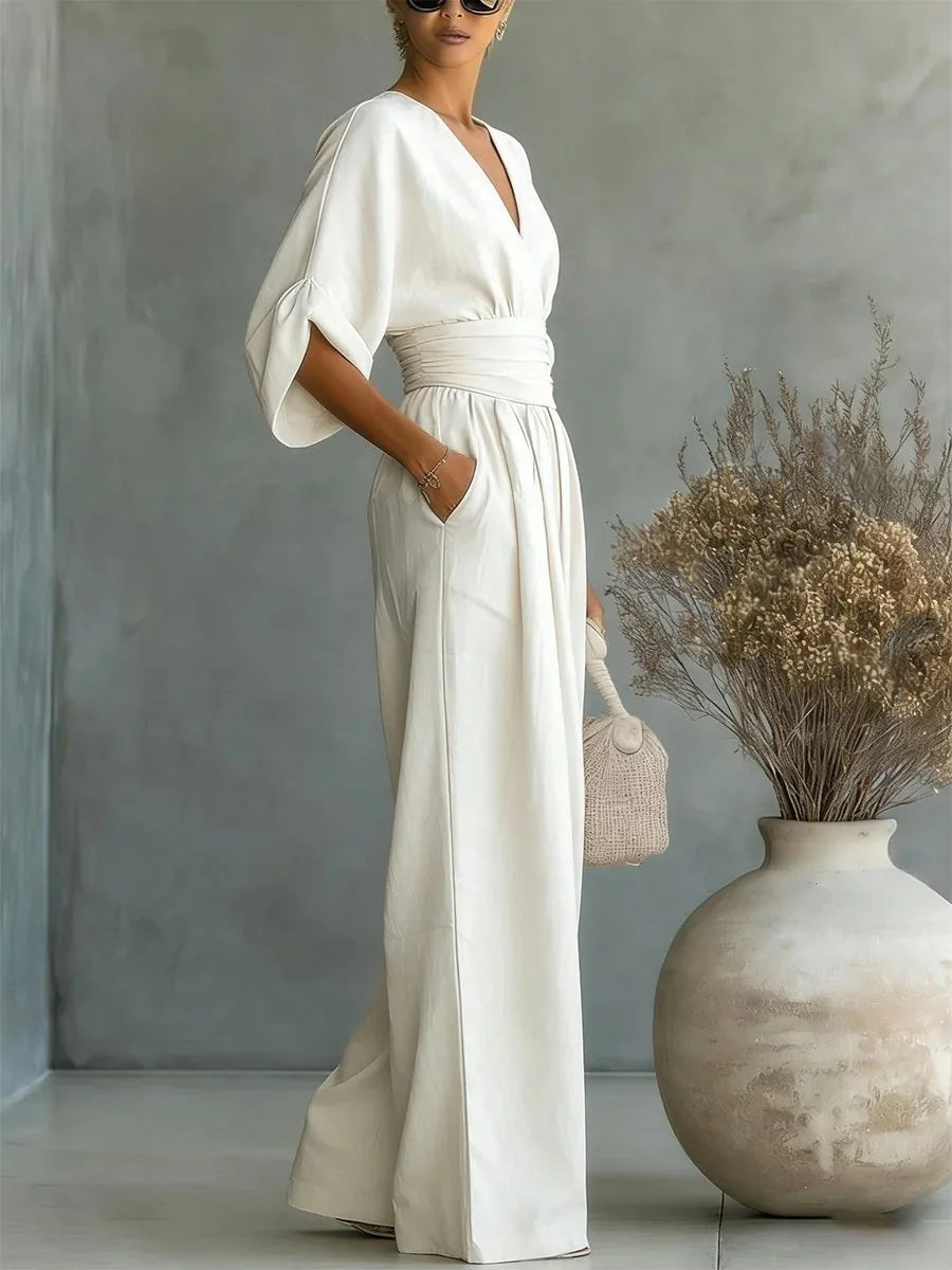 Aurellise | Elegant Wide Leg Jumpsuit