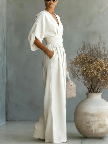Aurellise | Elegant Wide Leg Jumpsuit