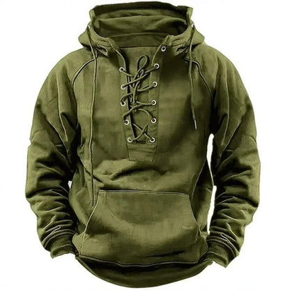 Dresden | Relaxed Lace Up Pullover Hoodie
