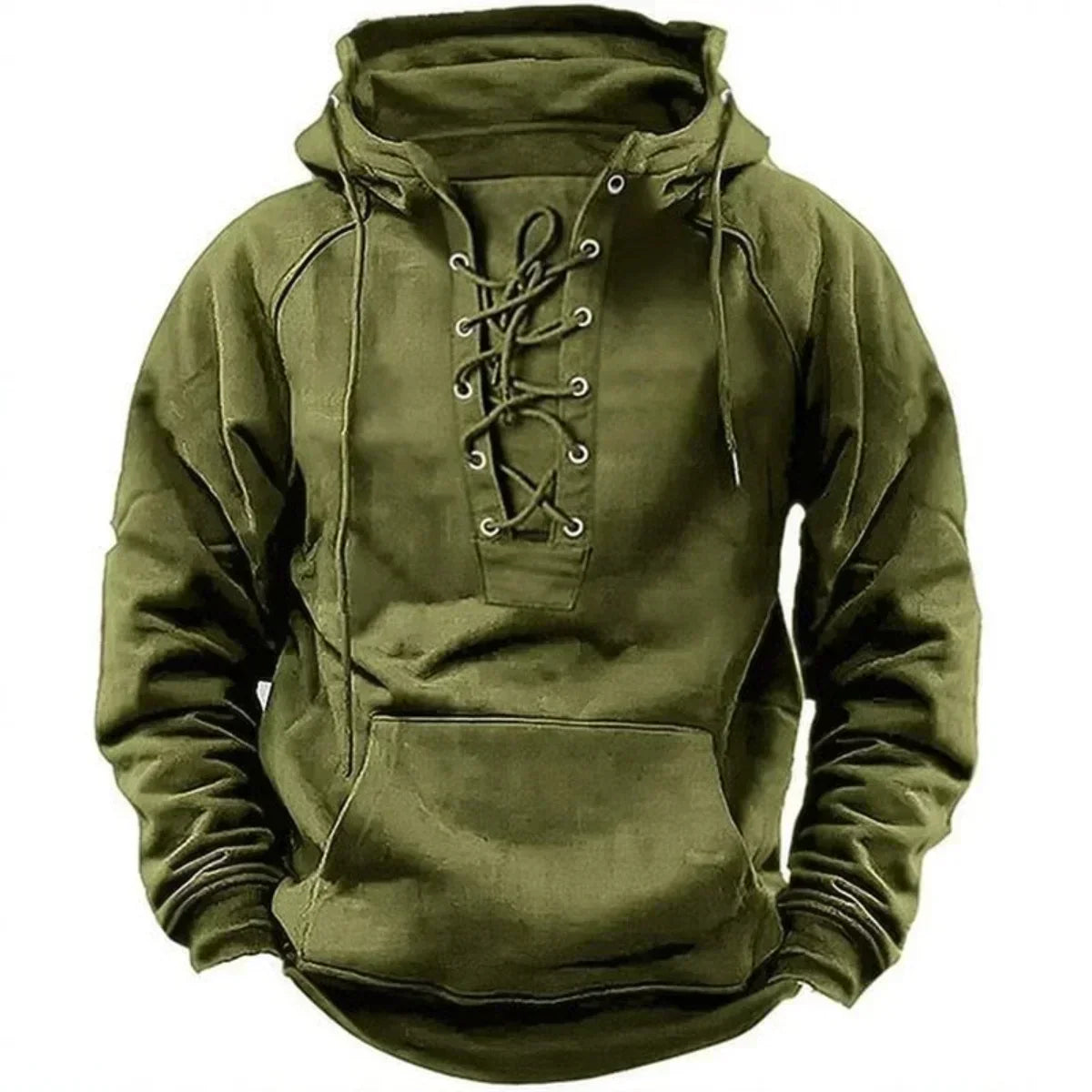 Godfrey | Drawstring Lace Up Pullover Hoodie