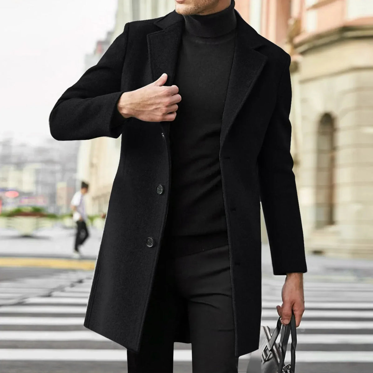 Thorne | Premium Single Breasted Overcoat