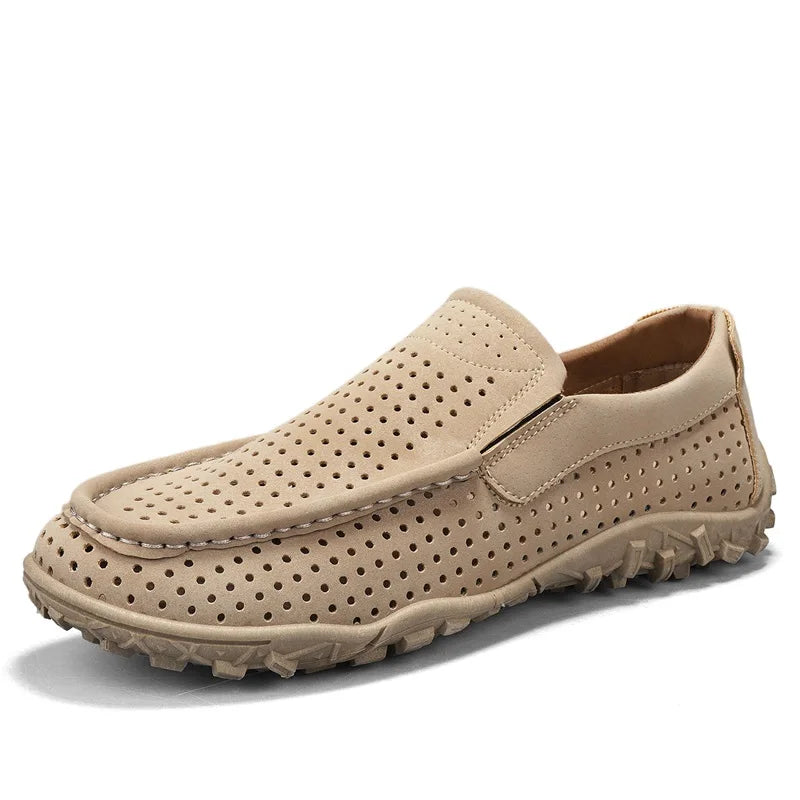 Jorven | Lightweight Ventilated Suede Slip-On Walking Loafers