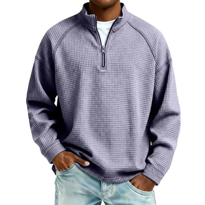 Dexter | Textured Half Zip Sweater