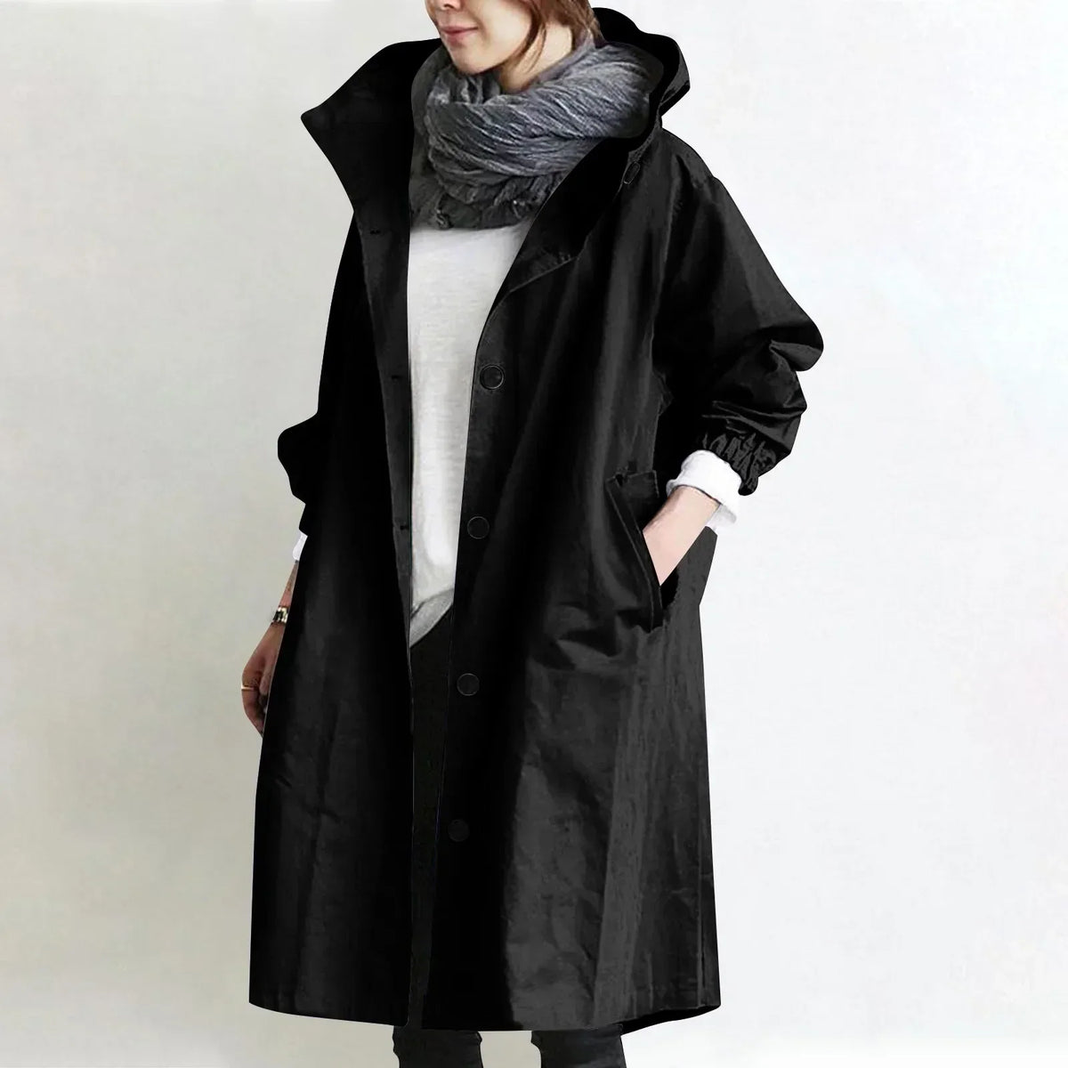 Odelisse | Relaxed Hooded Longline Coat