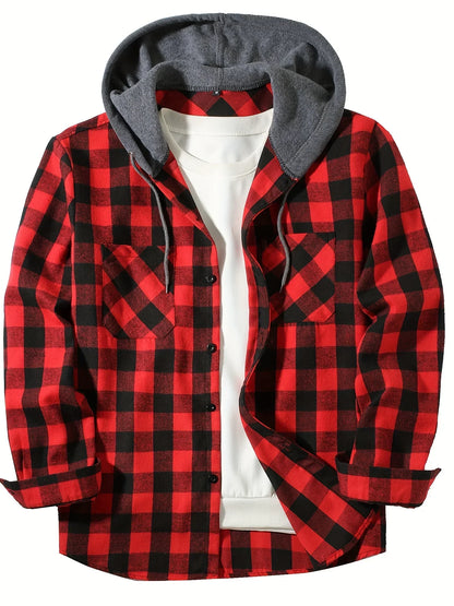 Perrick | Plaid Hooded Casual Jacket