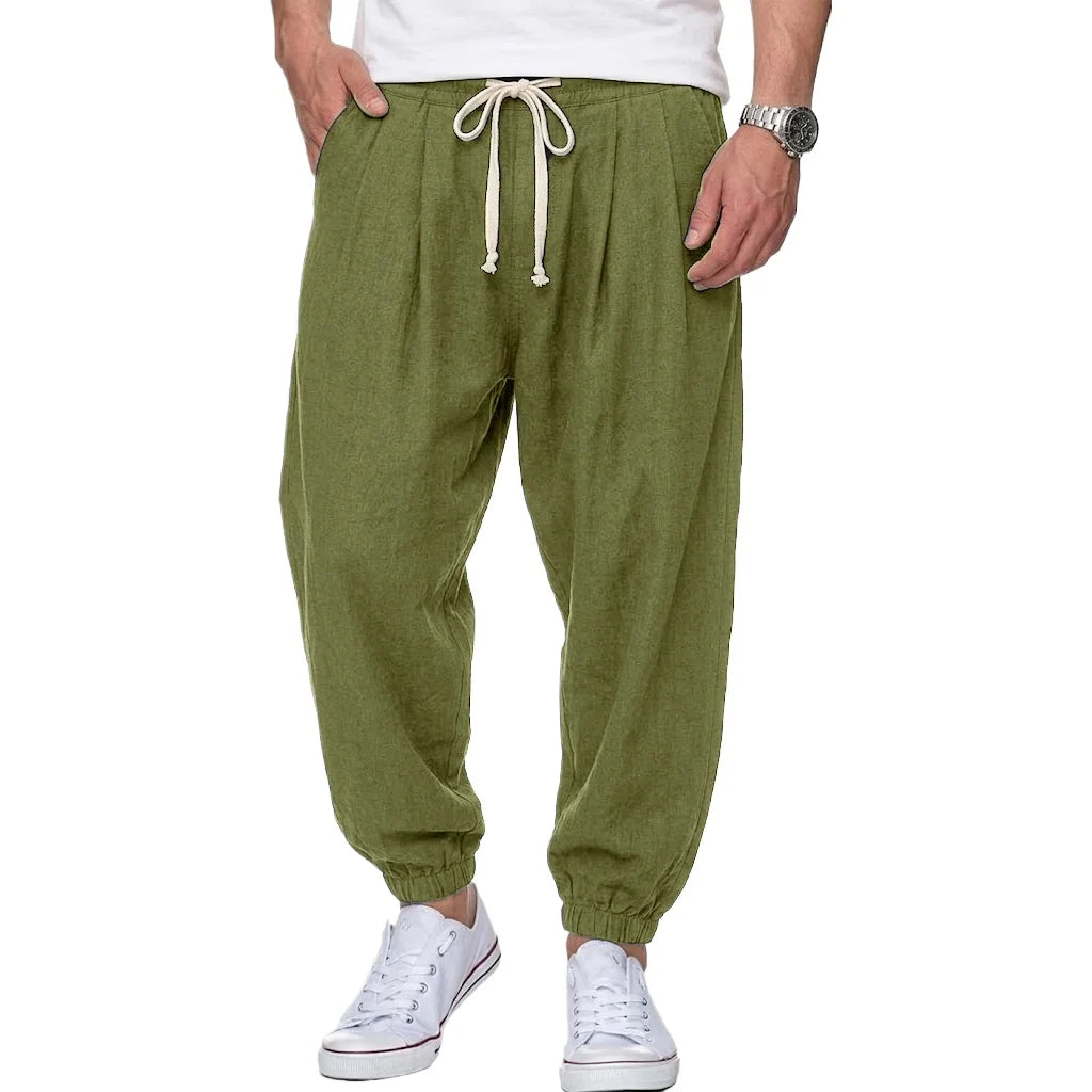 Ronan | Casual Linen Jogger Pants