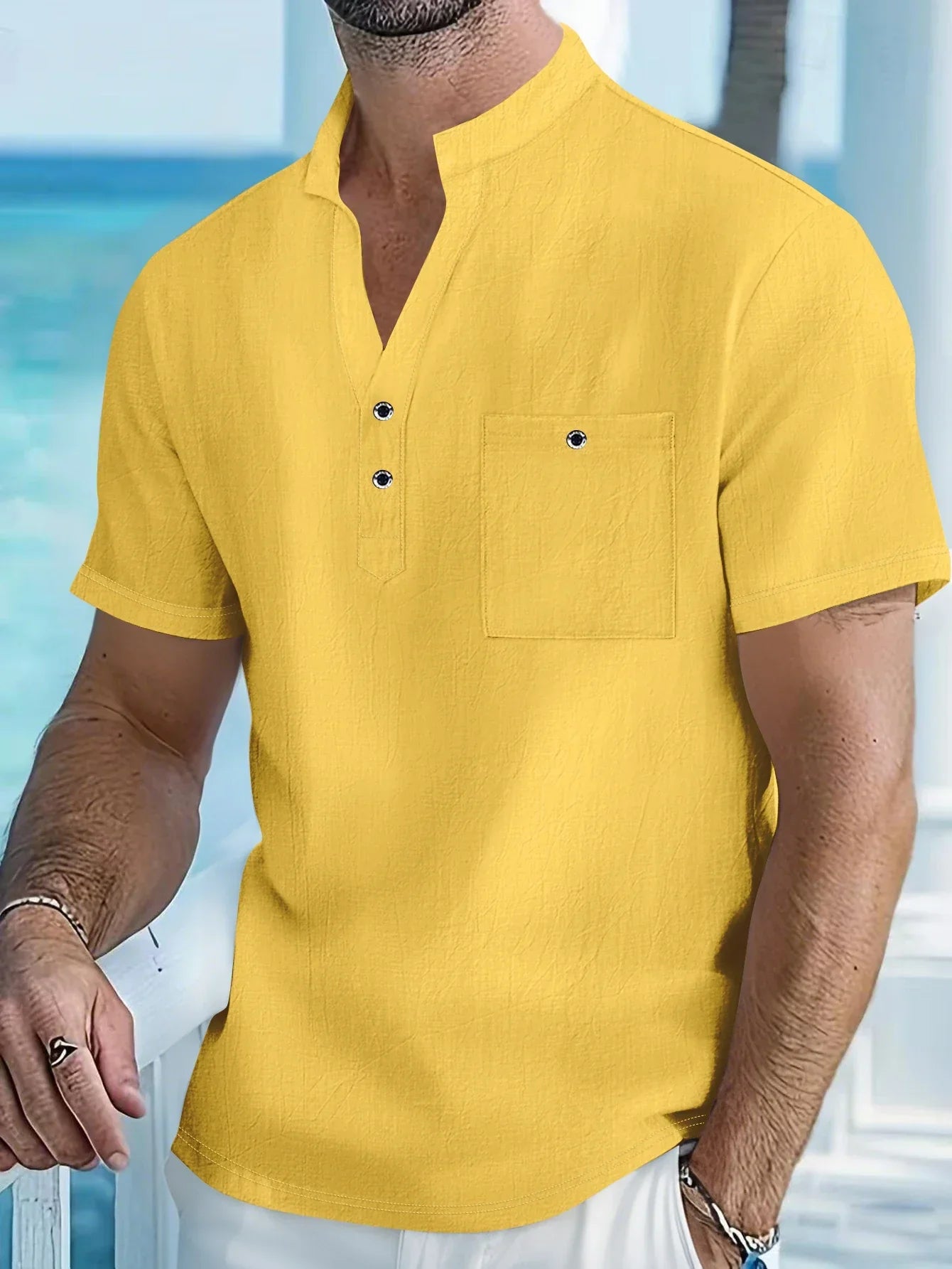 Gareth | Modern Mandarin Neck Shirt