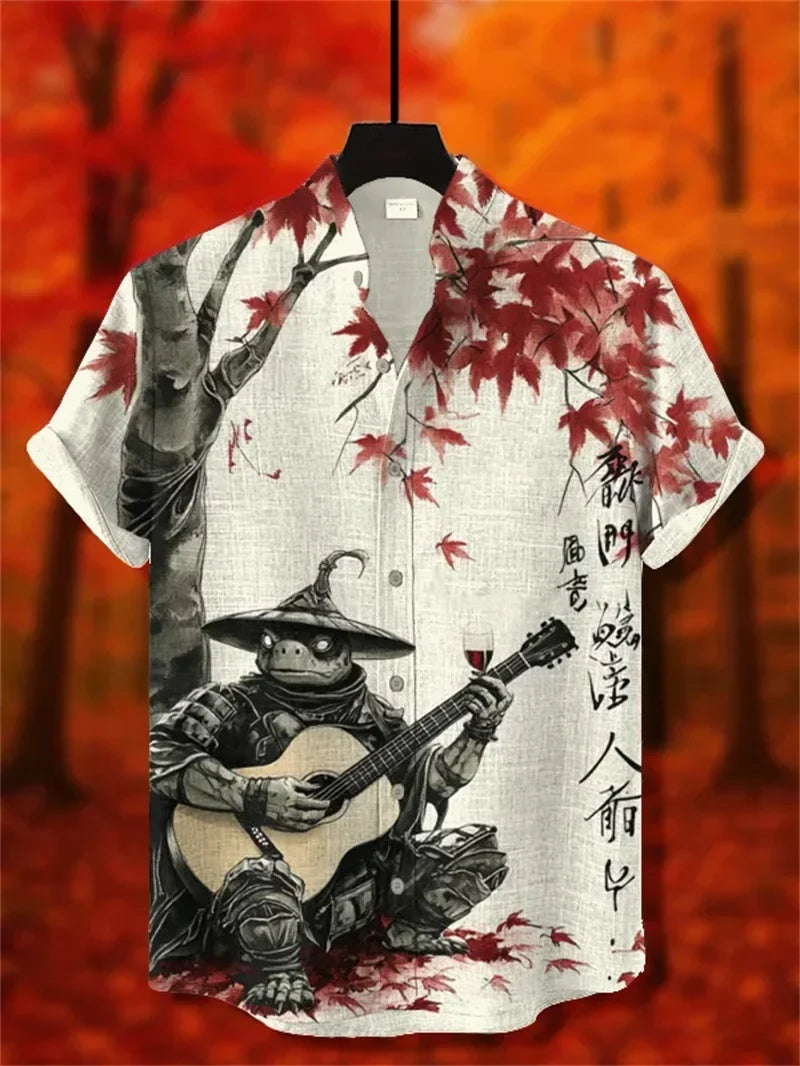 Breccan | Vintage Japanese Graphic Button Shirt