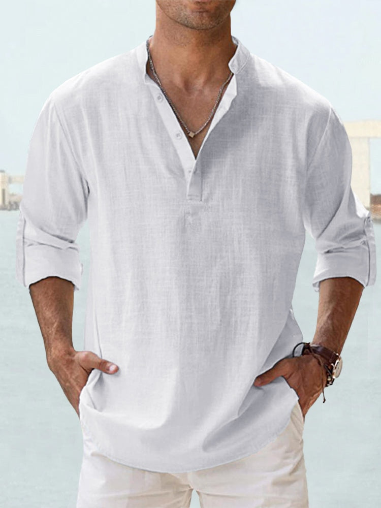 Bexford | Relaxed Grandad Collar Shirt