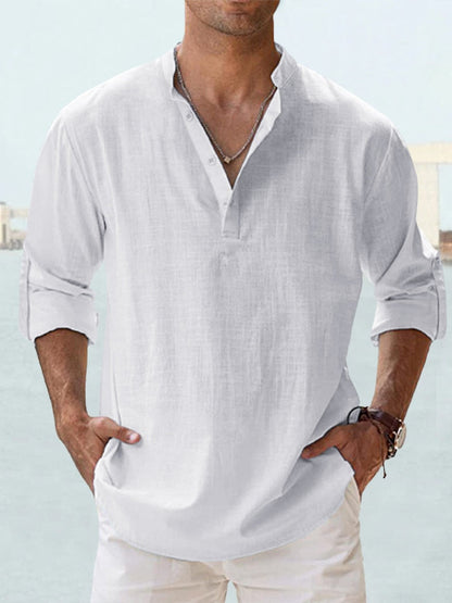 Bexford | Relaxed Grandad Collar Shirt