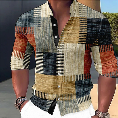 Elian | Patchwork Slim Fit Shirt