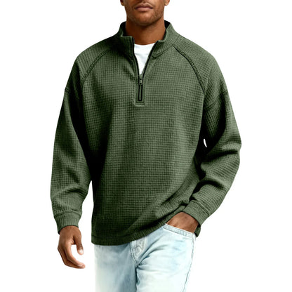 Dexter | Textured Half Zip Sweater
