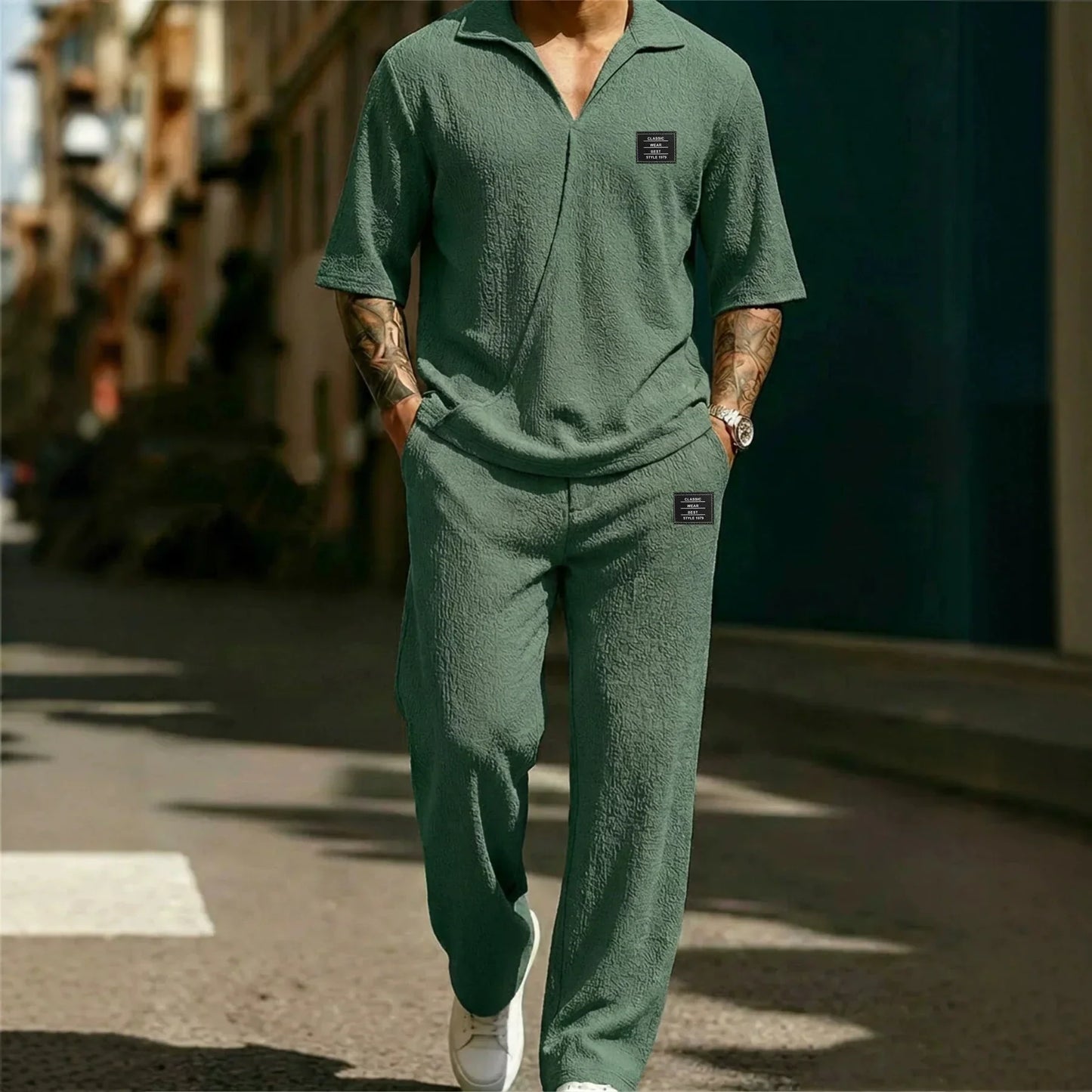 Branton | Relaxed Waffle Knit Co Ord Set