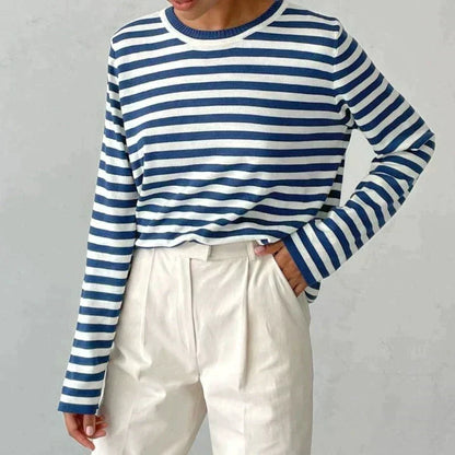Orlaith | Casual Striped Long Sleeve Sweater