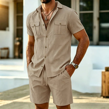 Grantham | Breathable Button Front Summer Set