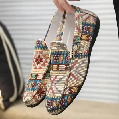 Darian | Tribal Print Comfort Loafers