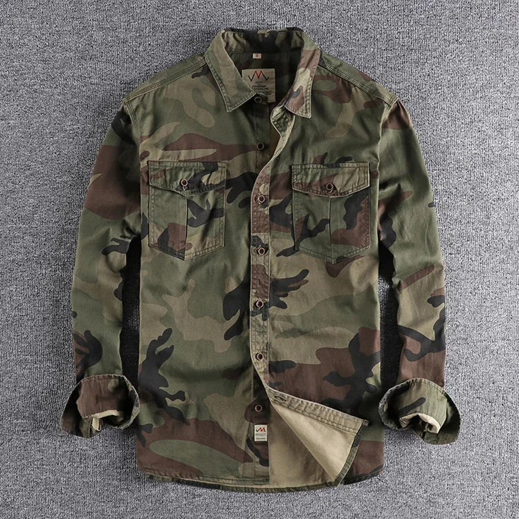 Torvex | Camo Button Up Utility Shirt