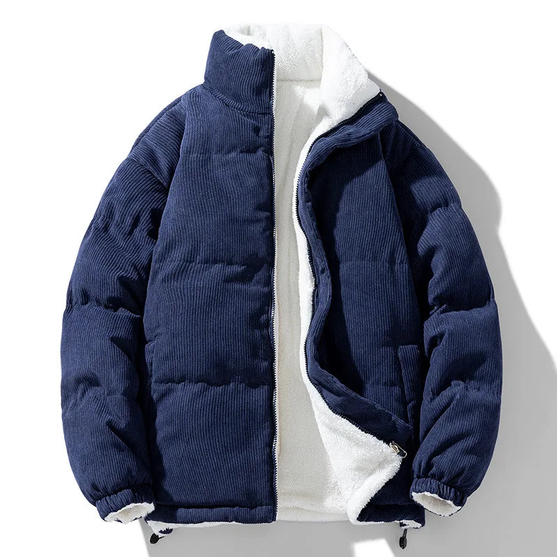 Isidore | Warm Corduroy High Collar Jacket