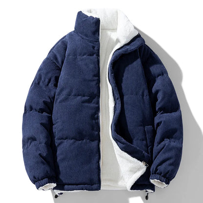 Isidore | Warm Corduroy High Collar Jacket