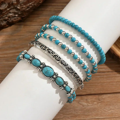 Mirevra | Western Style Stone Bracelet Stack