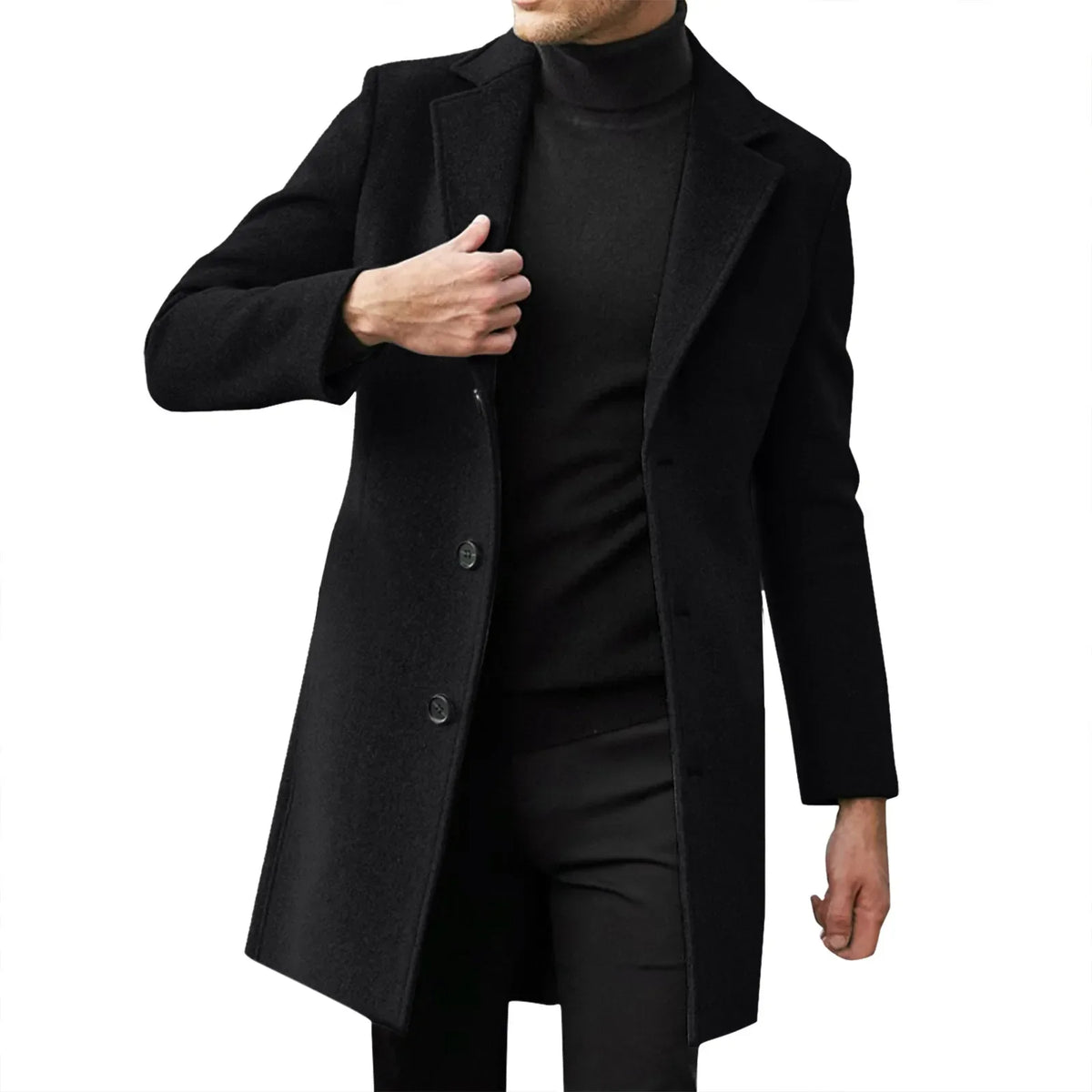 Thorne | Premium Single Breasted Overcoat