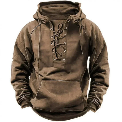 Dresden | Relaxed Lace Up Pullover Hoodie