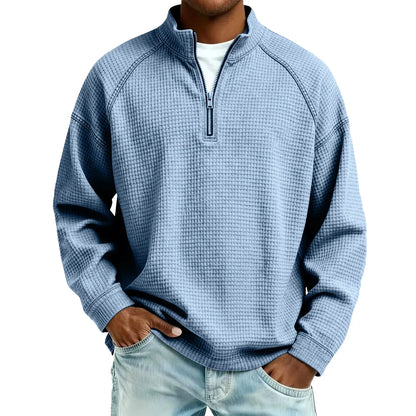 Dexter | Textured Half Zip Sweater